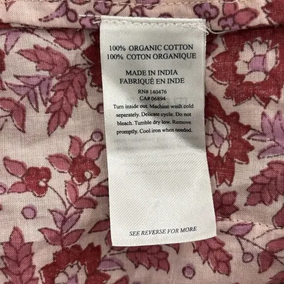 NWT Faherty Size XS Adella Floral Jumpsuit Organic Cotton